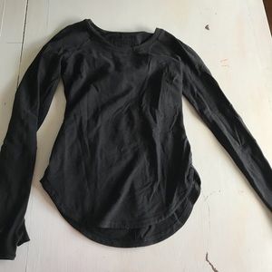 Lulu lemon size small black warmth shirt top